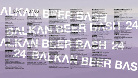 Balkan Beer Bash 2024 – full beer list