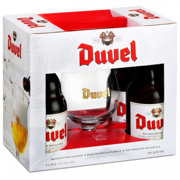 Duvel gift set 4+1